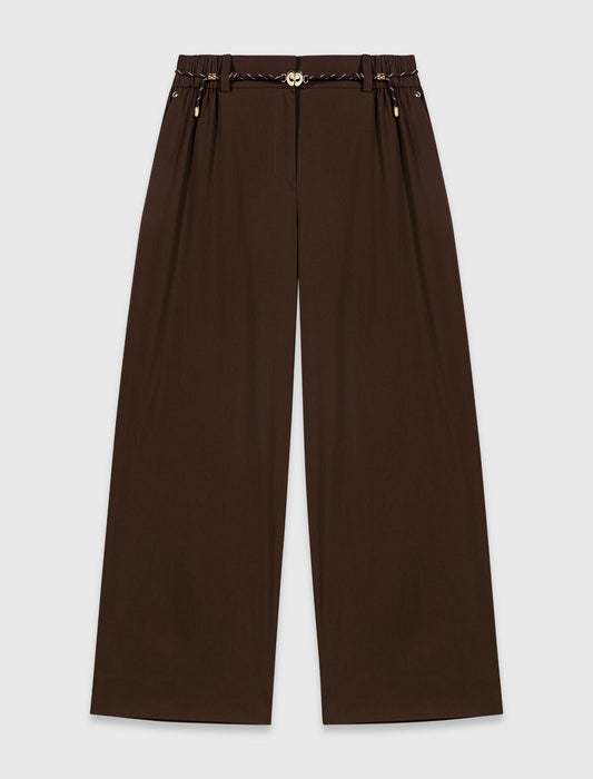 Pantalón ancho de algodón