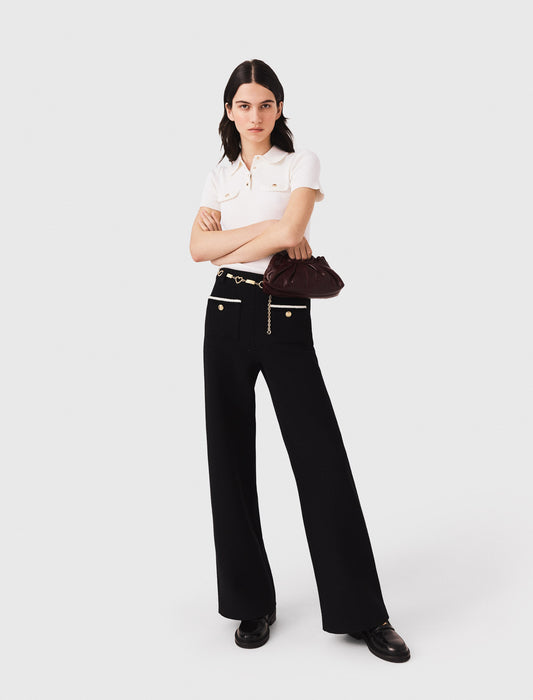 Pantalón tweed lurex