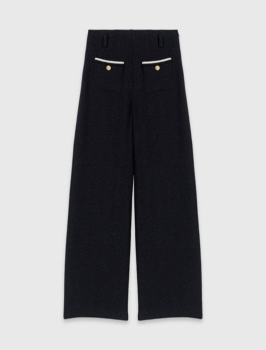 Pantalón tweed lurex