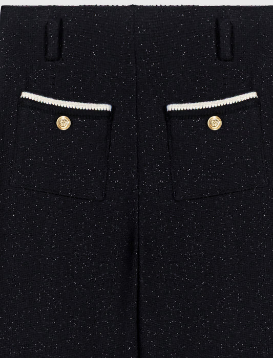 Pantalón tweed lurex