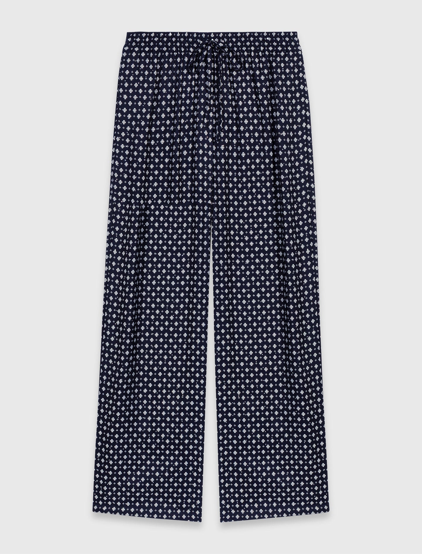 Pantalón estampado con strass