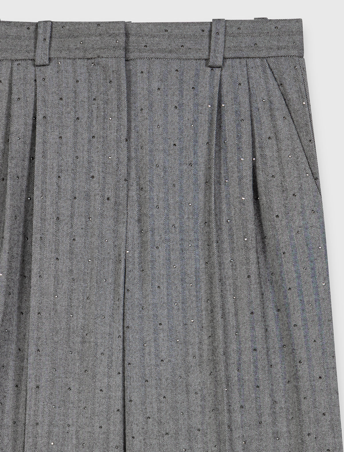 Pantalón de traje con strass