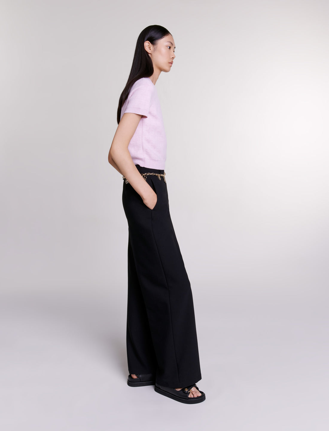Jersey corto de punto jacquard