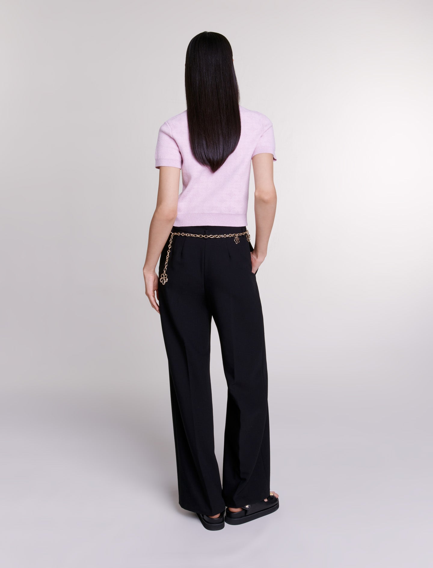 Jersey corto de punto jacquard