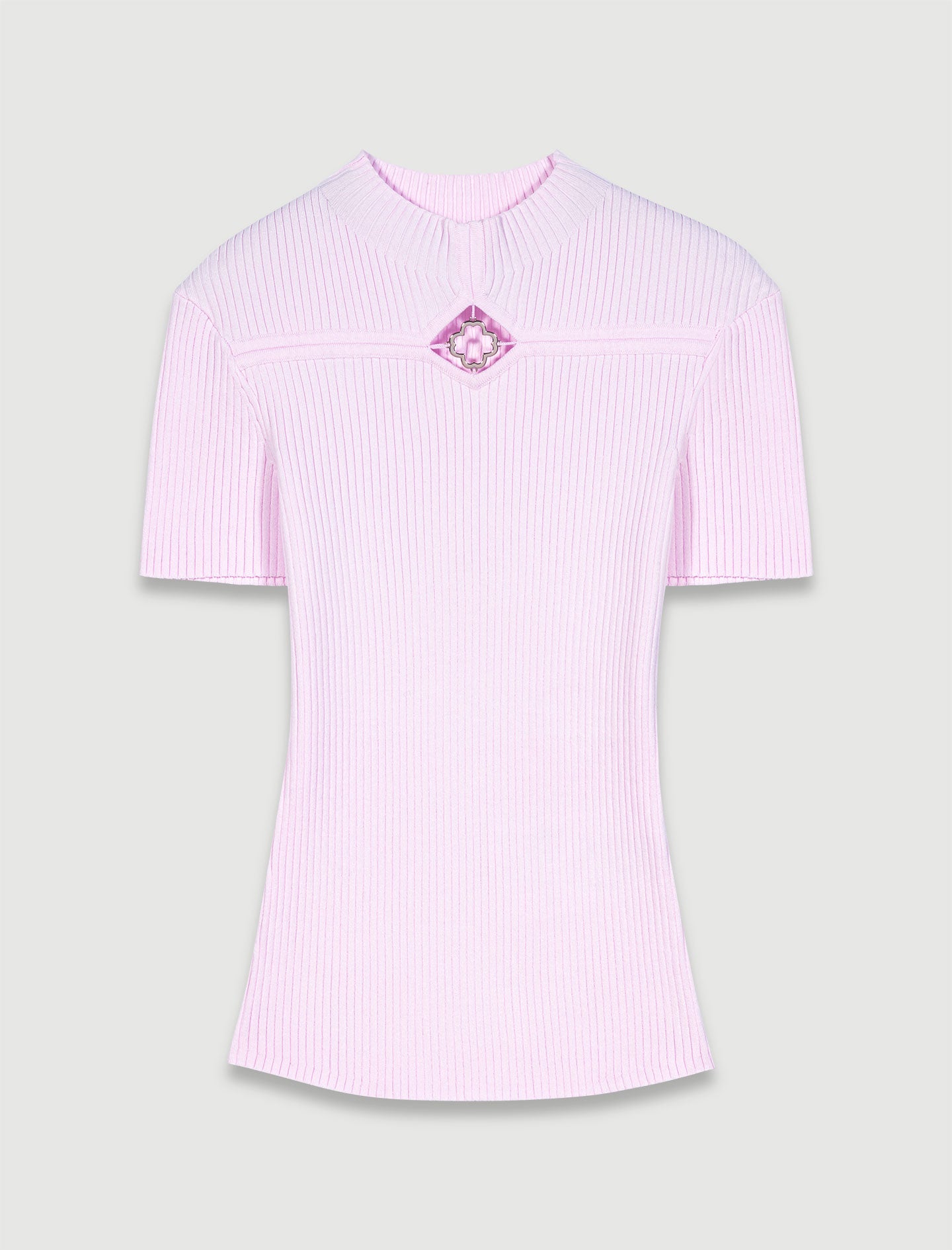 Top de canalé calado