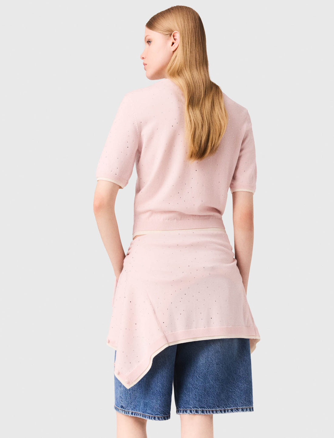 Jersey 100% lana de manga corta