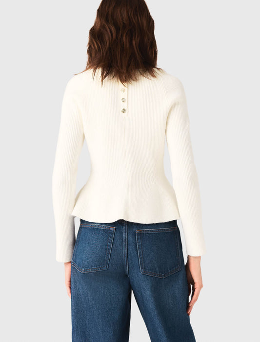 Jersey con talle peplum