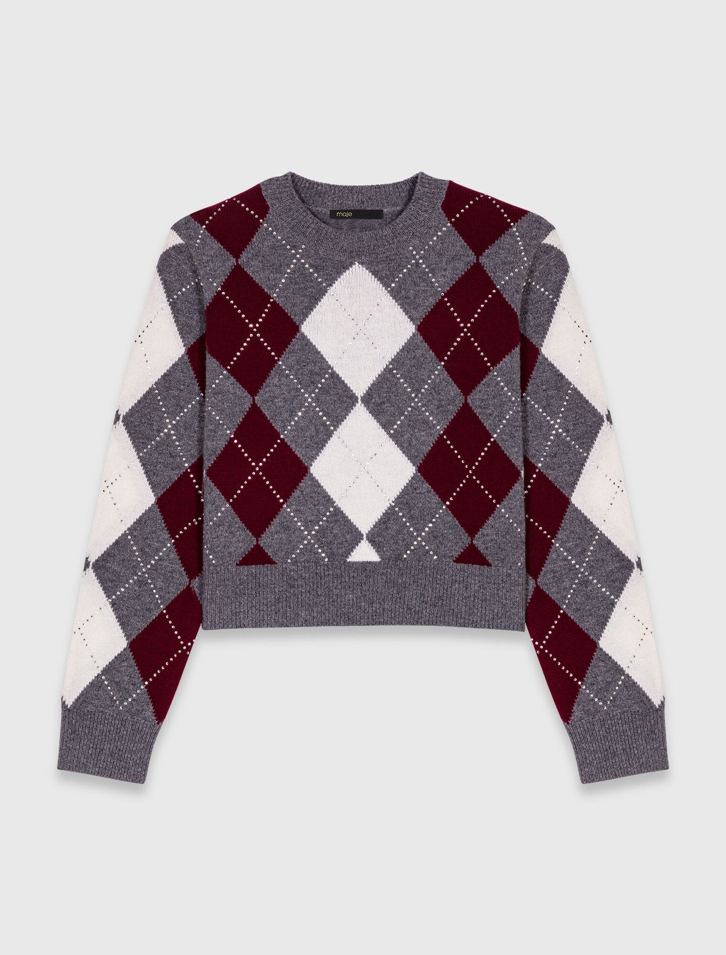 Jersey corto con motivo argyle