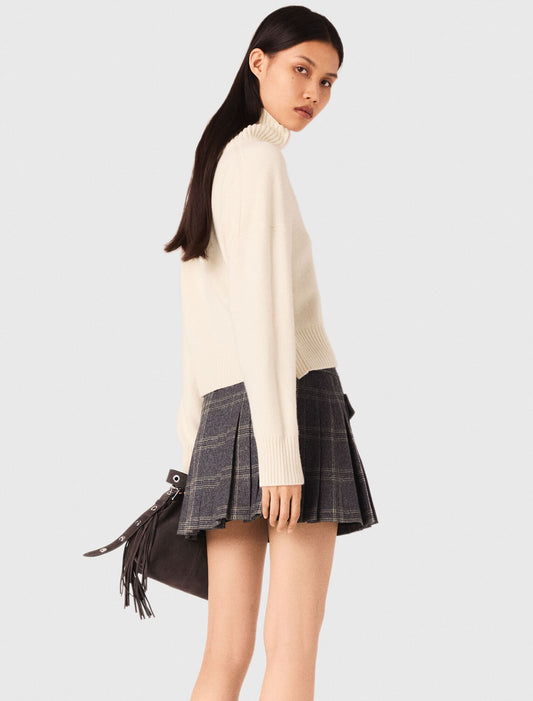 Jersey de cachemir con cuello alto