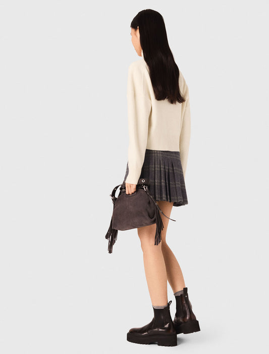 Jersey de cachemir con cuello alto