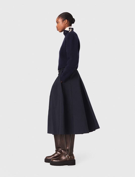 Jersey de lana con cuello alto