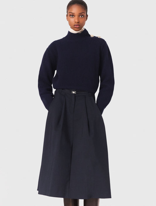 Jersey de lana con cuello alto