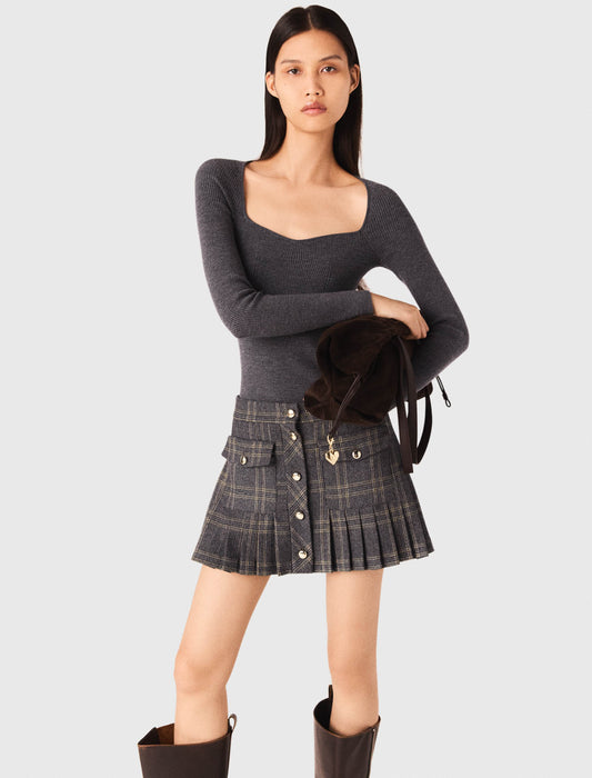 Jersey de punto de canalé