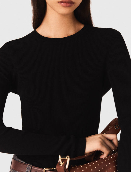 Jersey de cuello redondo segunda piel