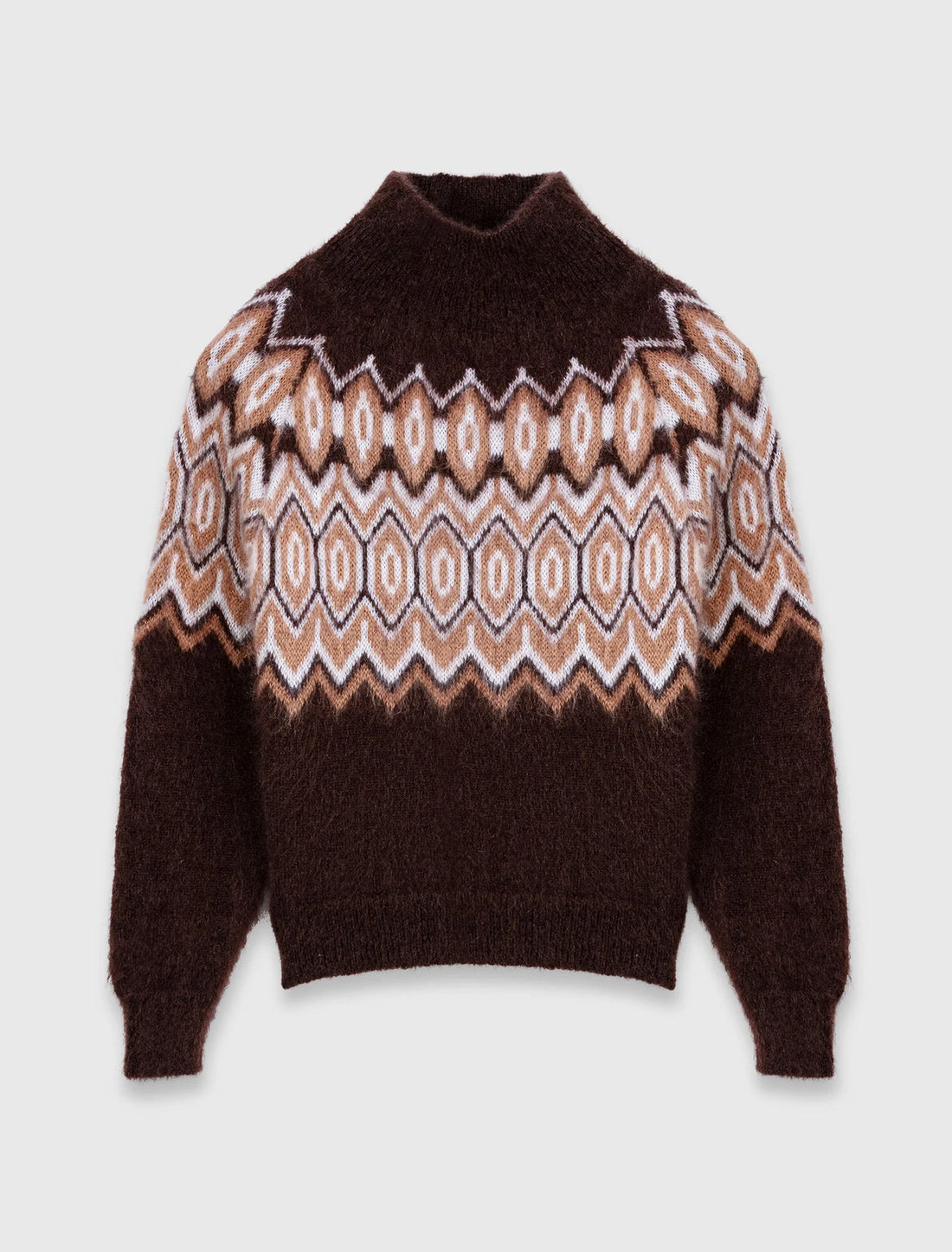 Jersey Fairisle con cuello alto