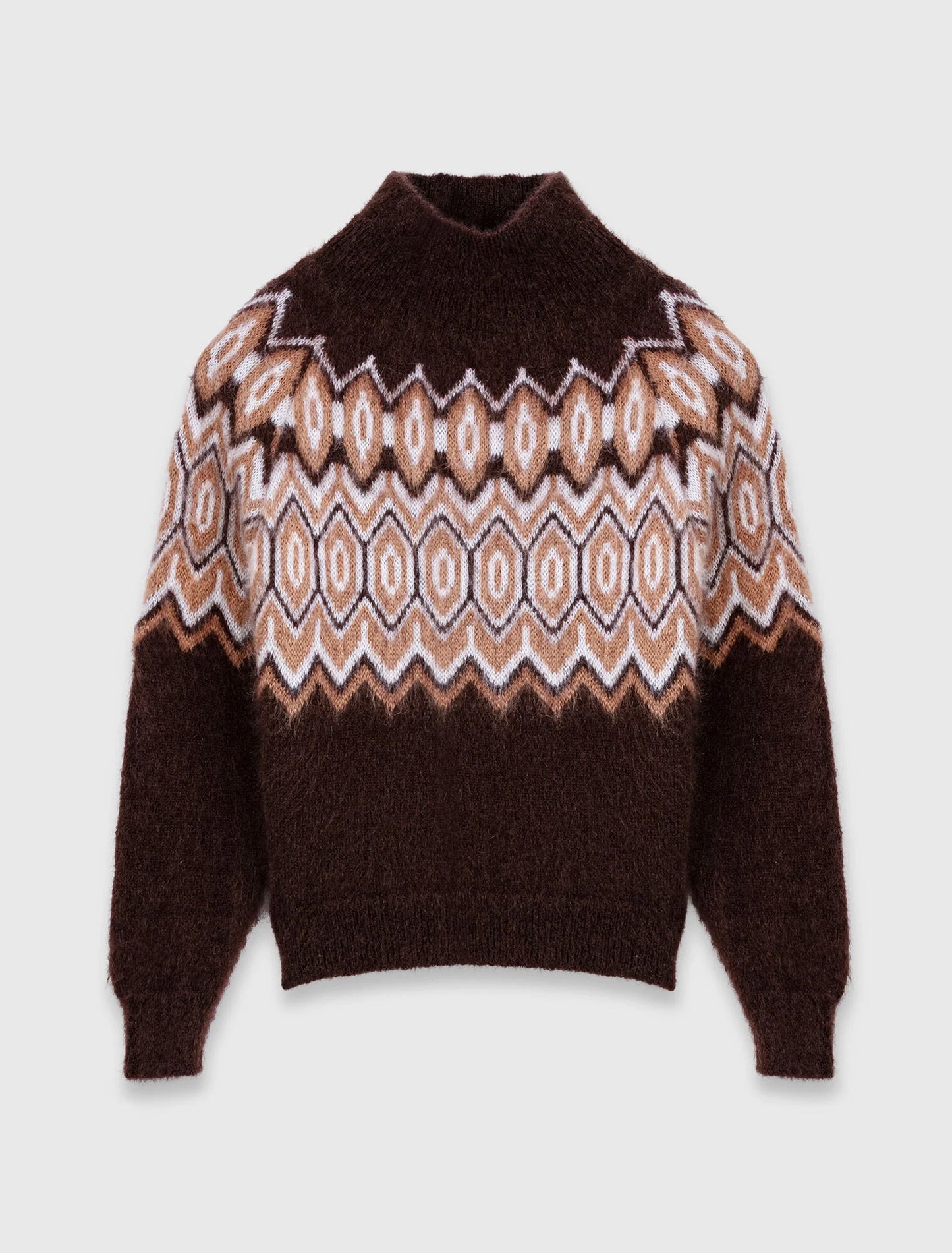 Jersey Fairisle con cuello alto