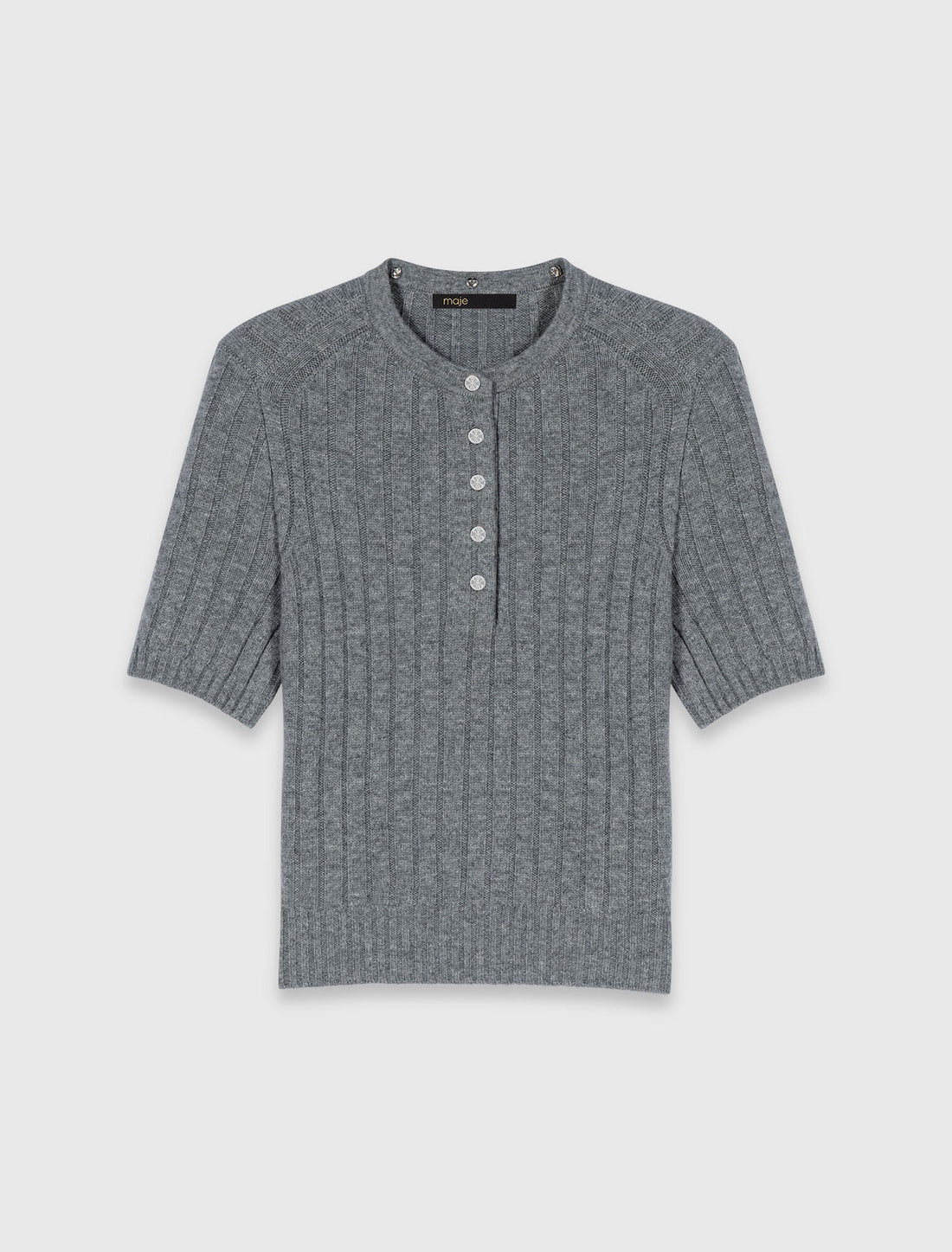 Jersey cuello perlado desmontable