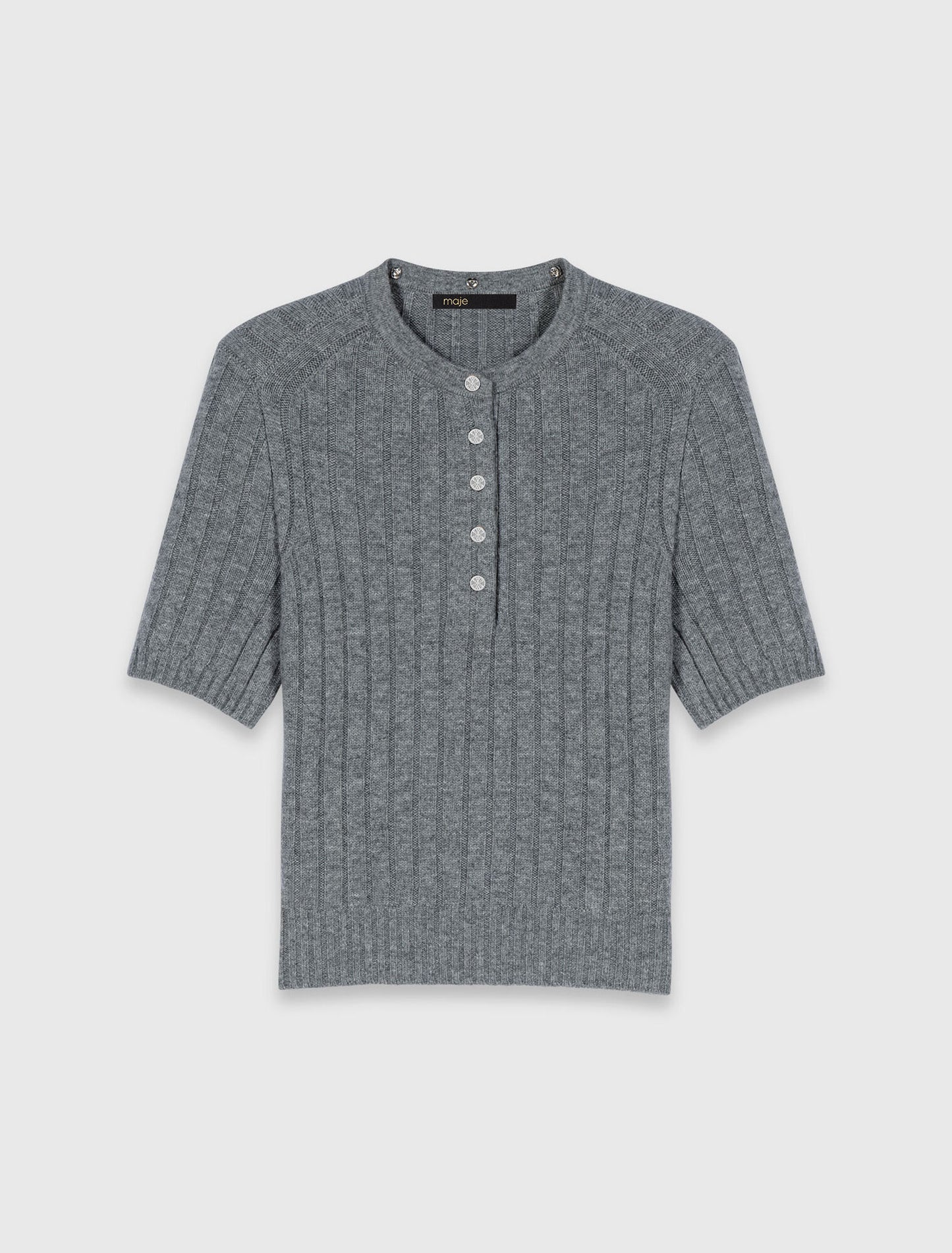 Jersey cuello perlado desmontable