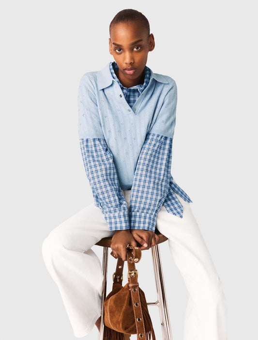 Jersey corto con strass