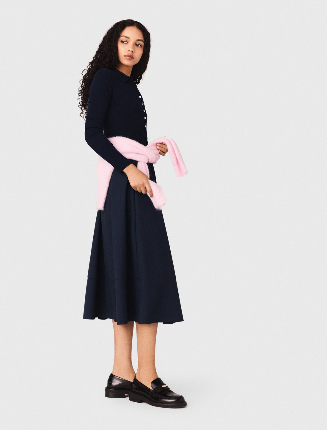 Jersey de canalé cuello polo