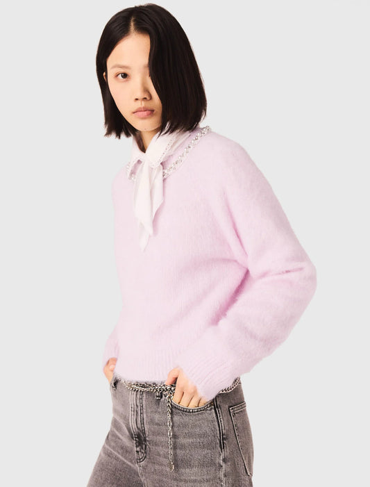 Jersey con cuello joya desmontable