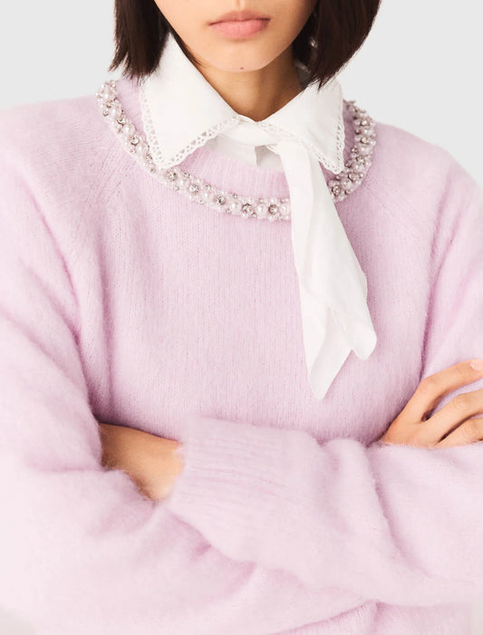 Jersey con cuello joya desmontable