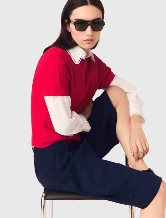 Jersey de cuello redondo