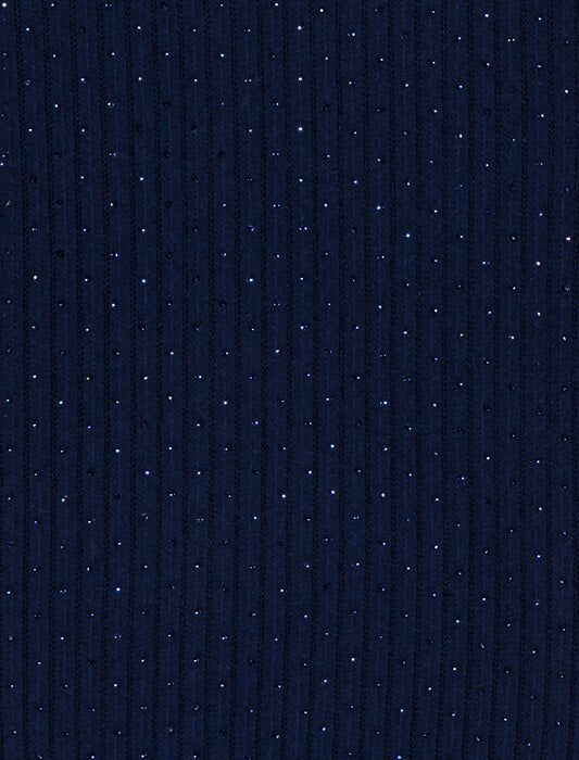 Jersey con strass tono sobre tono