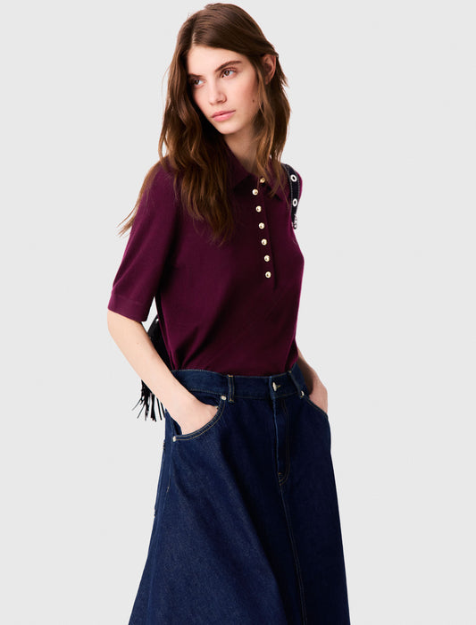 Jersey con cuello polo