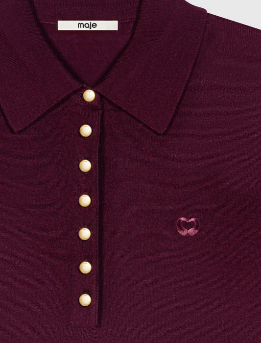 Jersey con cuello polo