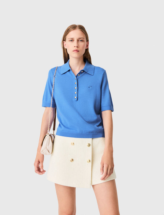Jersey con cuello de polo