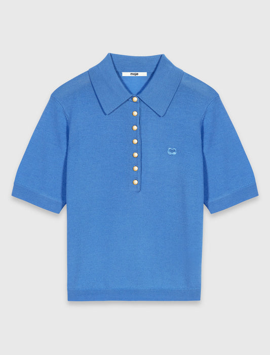 Jersey con cuello de polo