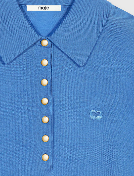 Jersey con cuello de polo