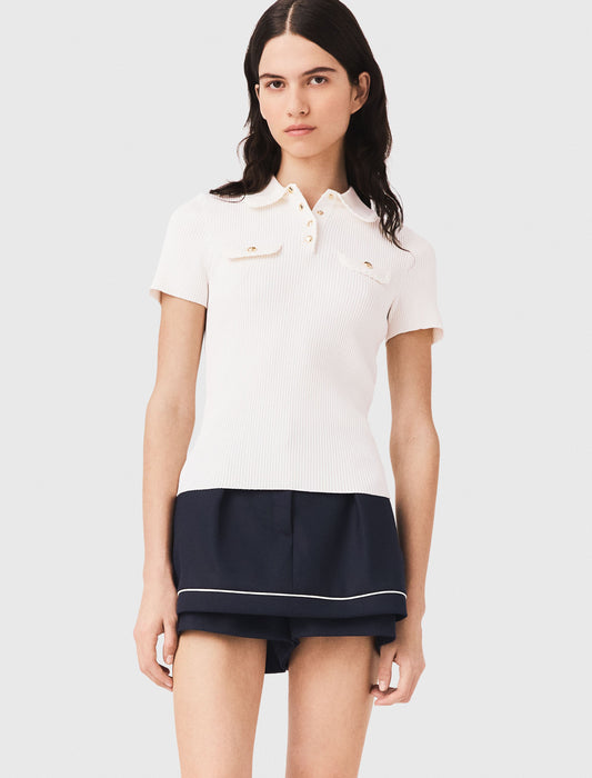 Polo de manga corta con bolsillos