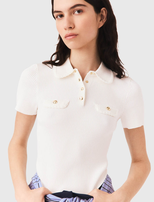 Polo de manga corta con bolsillos