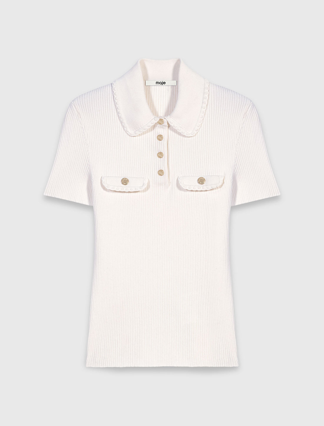 Polo de manga corta con bolsillos
