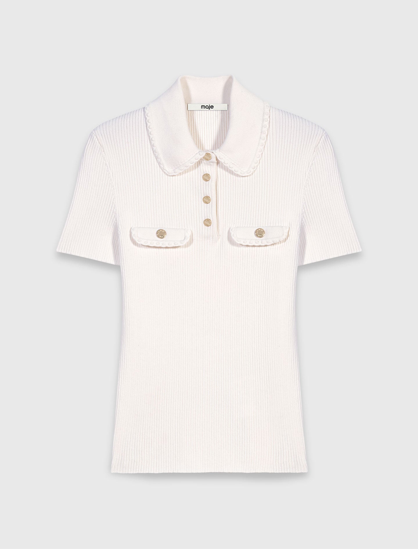 Polo de manga corta con bolsillos