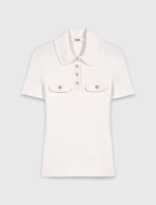 Polo de manga corta con bolsillos