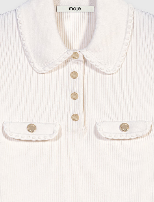 Polo de manga corta con bolsillos