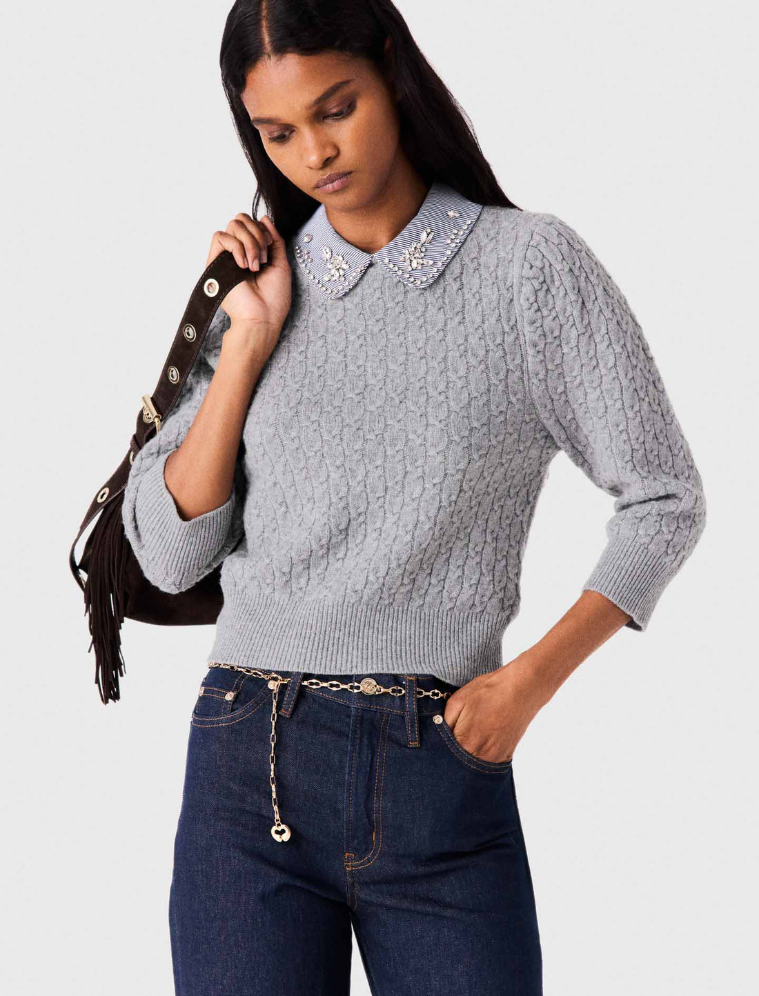 Jersey con cuello desmontable