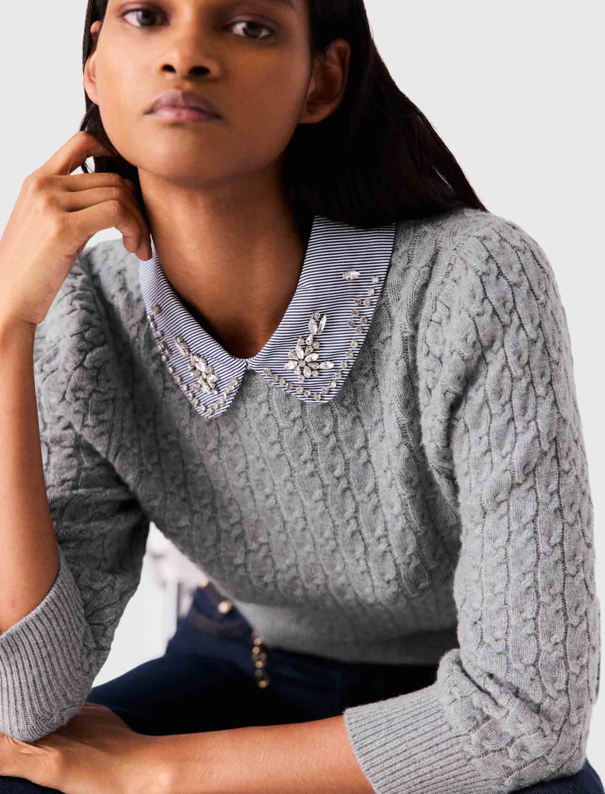 Jersey con cuello desmontable
