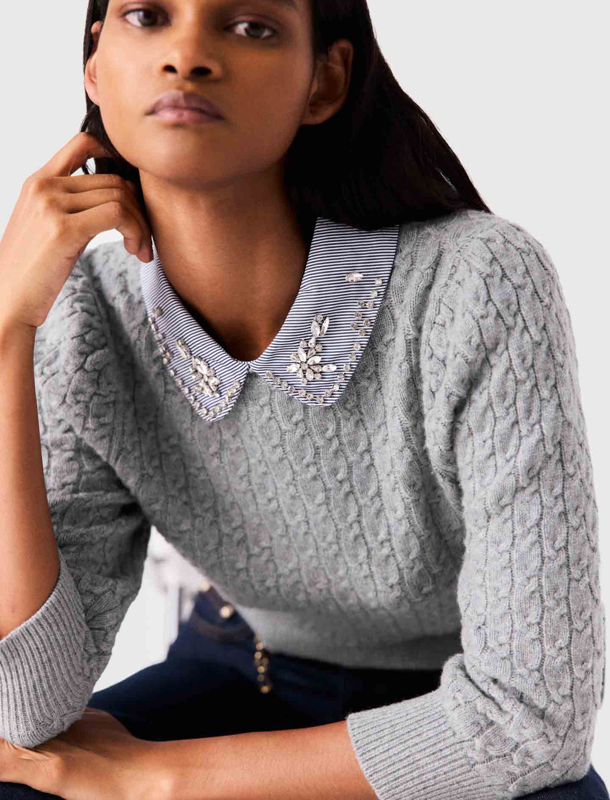 Jersey con cuello desmontable