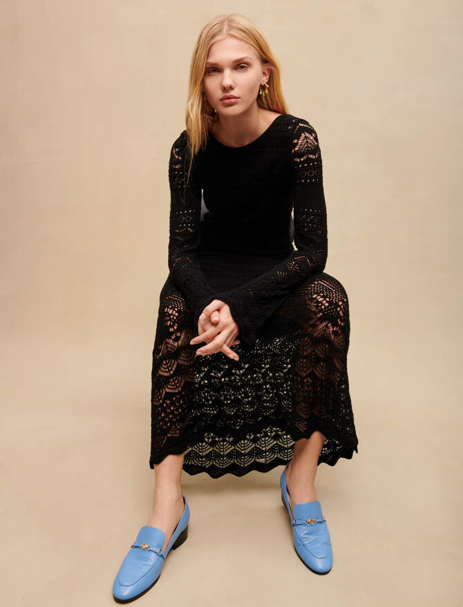 Vestido largo a crochet