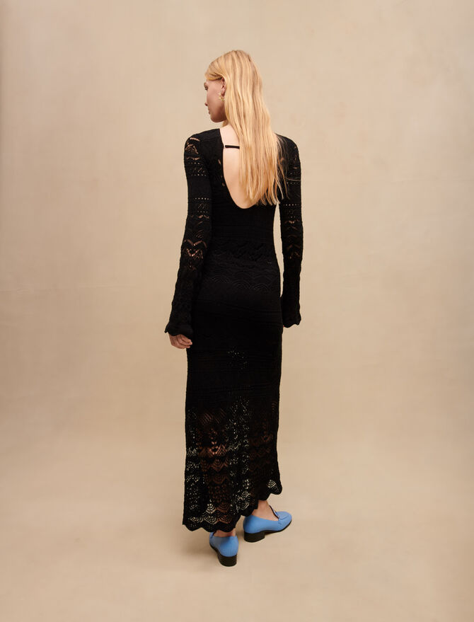 Vestido largo a crochet