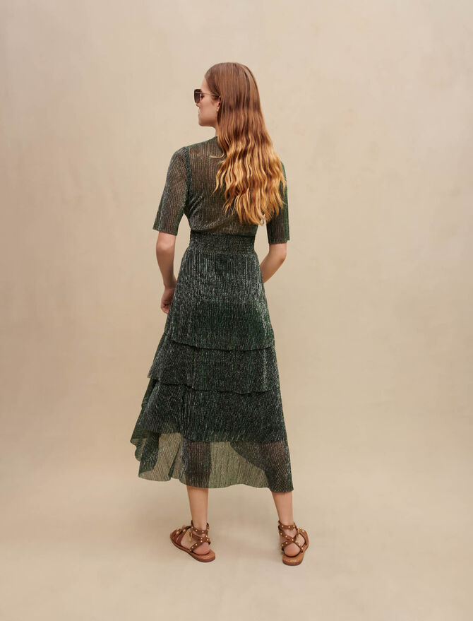 Vestido de fibras metalizadas