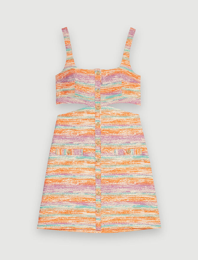 Vestido corto con aberturas