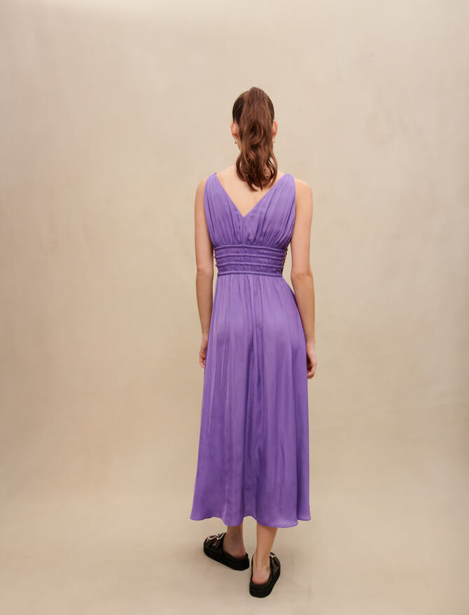 Vestido largo satinado