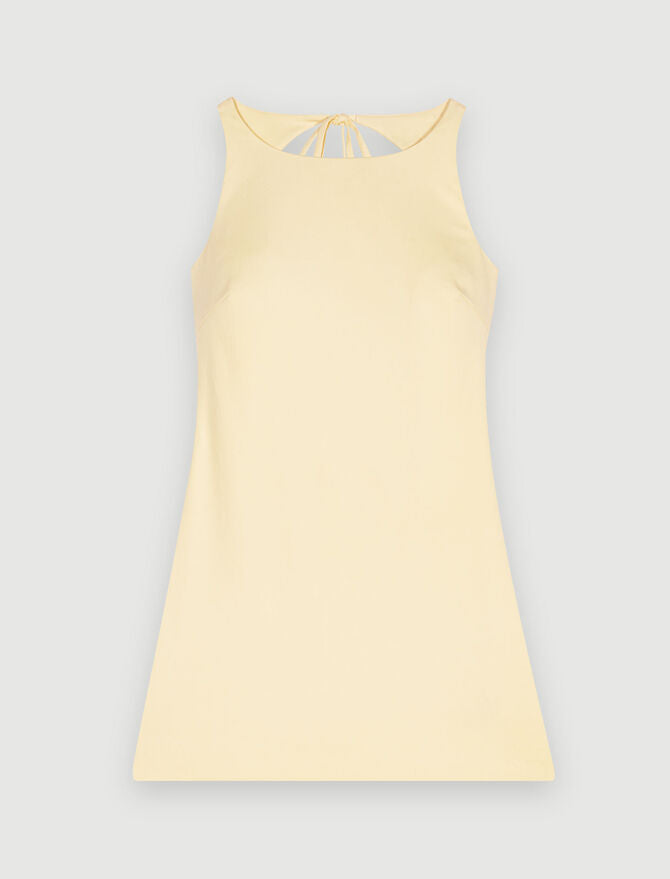 Vestido corto sin mangas