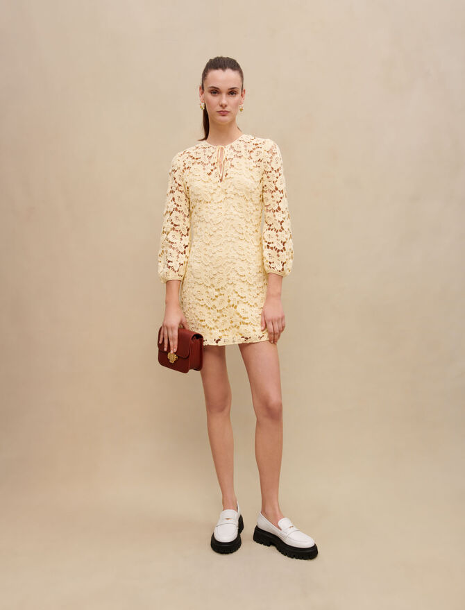 Vestido corto de ganchillo