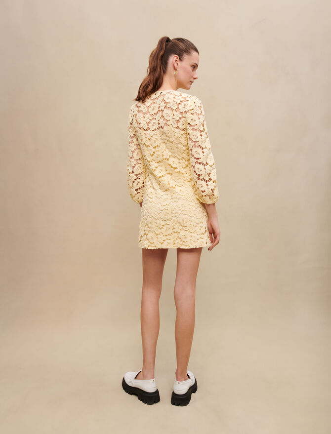 Vestido corto de ganchillo